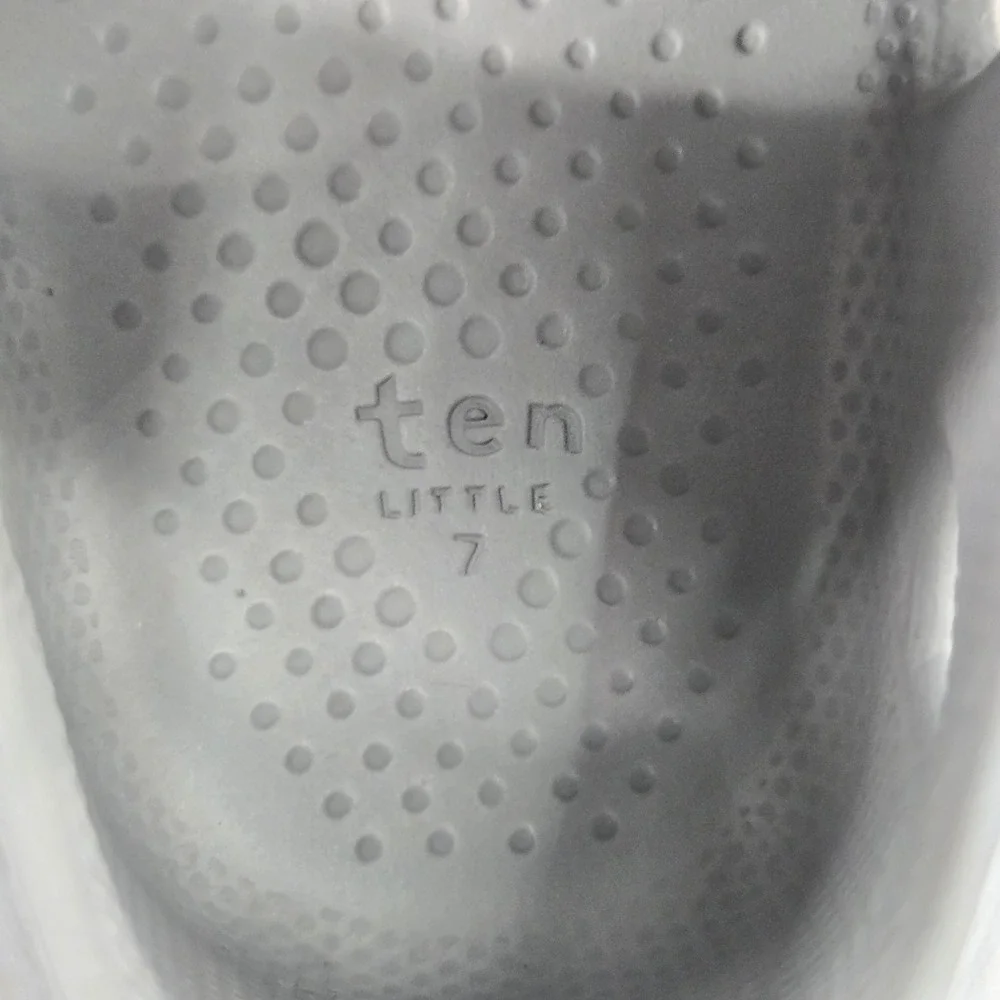 Ten Little Kids Splash Sandals Closed Toe Water Shoes Cool Grey Toddler Size 7